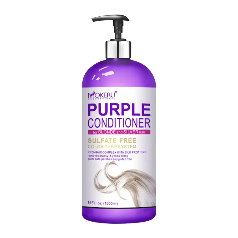 Customize Mokeru Sulfate Free Anti-hair loss Hair Conditioner Paraben Free Purple Shampoo and Conditioner For Women and Men