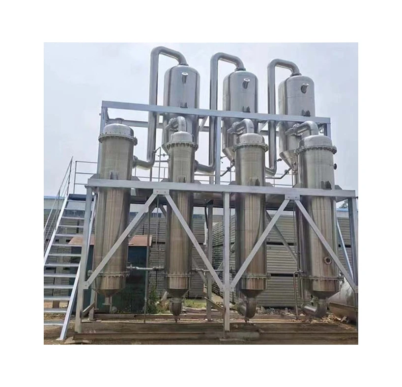 High Efficient Falling Film Three Effect Evaporator Plant For Chemical Wastewater Desalination Multiple Effect MVR Evaporator