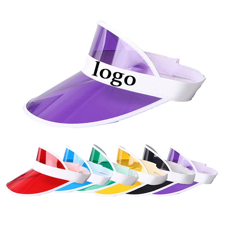 Upgrade Your Summer Style with a Stylish Plastic PVC Sun Visor Cap Hat for Adults for Beach Sports Fishing Cycling Sunshade