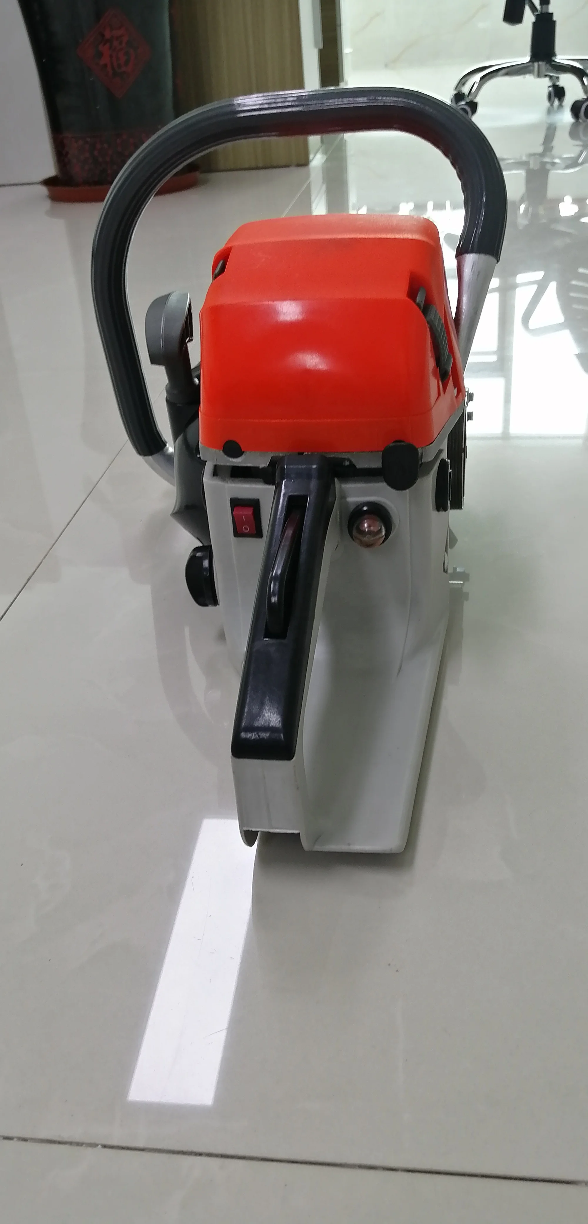 still gazoline chain saw machine, high working speed plastic handle mini chain saw