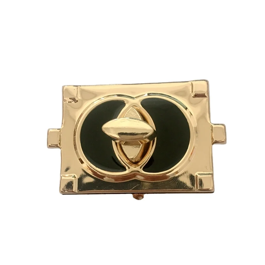 Wholesale Factory Fashion Bag Accessories Purse Lock Push Lock Metal Handbags Lock Hardware