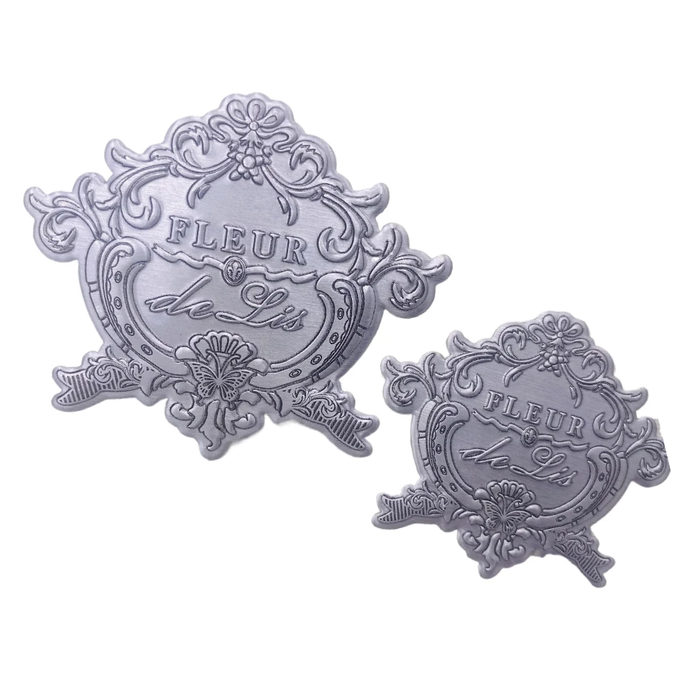 Custom Logo Sticker Luxury Perfume Glass Bottle with Metal Private Label for Women Made from Durable Vinyl perfume sticker label