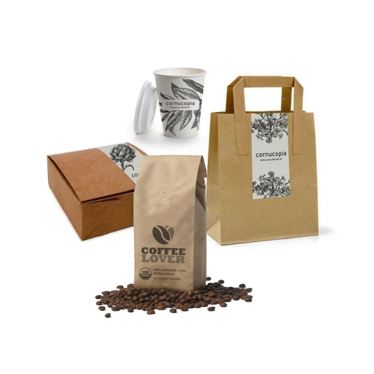 Multipurpose Reusable Heat-sealable Craft Paper Pouches Stand Up Zip Lock Food Storage Recycled Kraft Bags With Matte Window