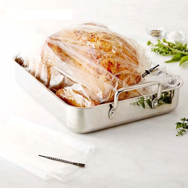 High Temperature Microwave Hot Roast Chicken Microwave Cooking Plastic Turkey Packaging Oven Bags