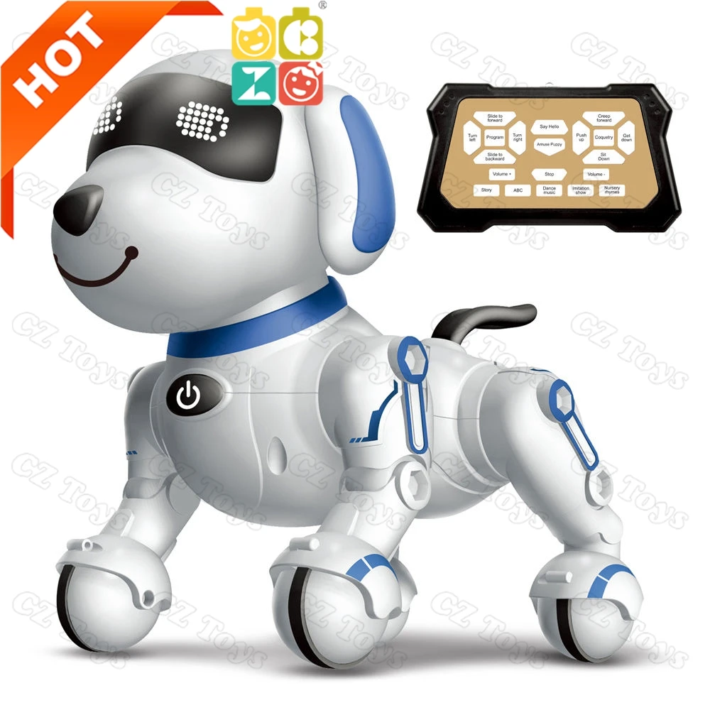 Amazoms Hot Sale Kids Robot Dog Intelligent Programmable Rc Robot Dog Toy Hand Gestures Voice interaction Dancing Dog Robot Toys