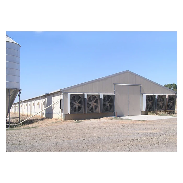Low Cost Controlled Close Steel Structure Poultry Chicken Farm  Design Shed Breeding Poultry House For Chicken