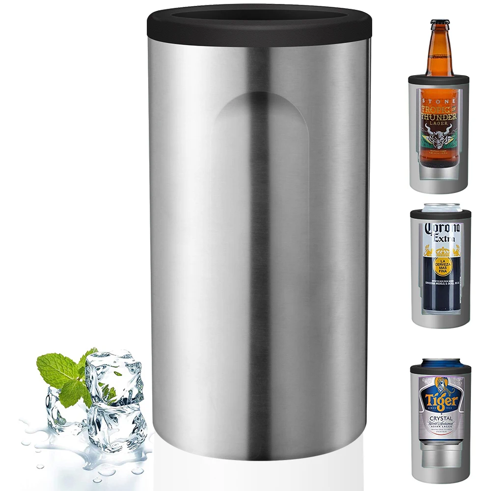 
Wholesale 15 oz Customized Logo Vacuum Insulated Stainless Steel Beer Can Cooler Keep Cold 