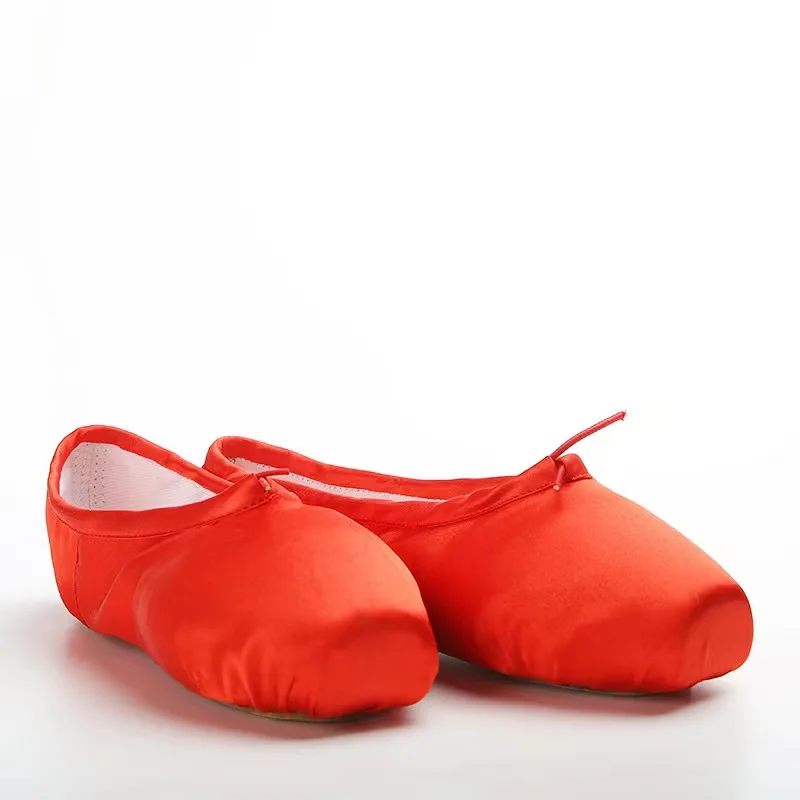 Wholesale ballet shoes girls lace satin dance shoes flat exercise children dance shoes