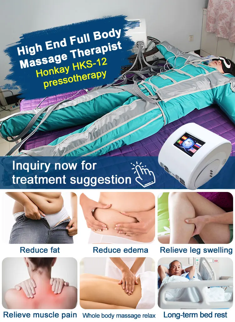 new product hot sale professional far infrared pressotherapy lymphatic drainage apparatus air pressure machine full body