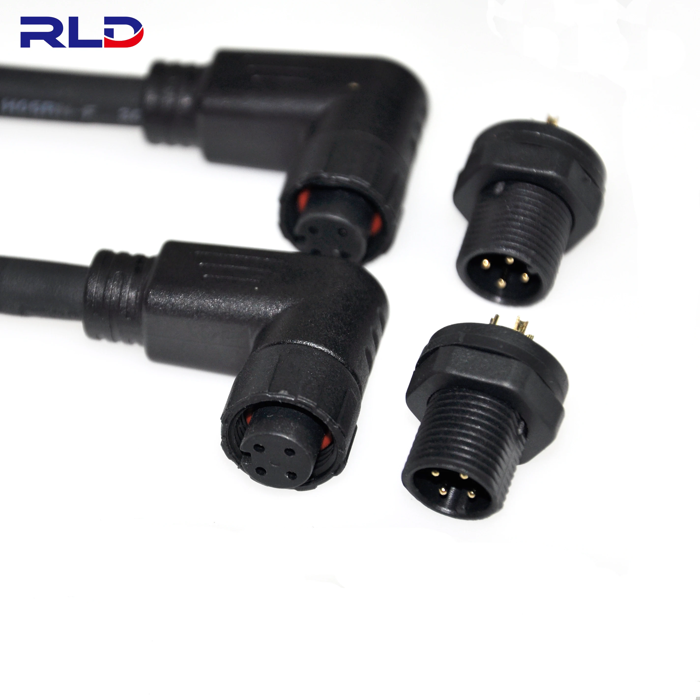 M8 connector A code male female 3 4 5 6 8 pin cable m8 IP67 waterproof sensor circular connector cable