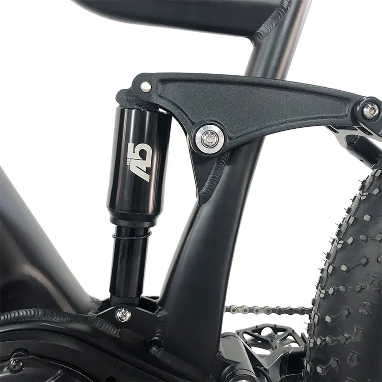 Custom Bafang mid Motor 48V 500W 1000W Men Ebike hidden Battery full suspensions Air shock 26 Inch fat Tire Electric Bicycle