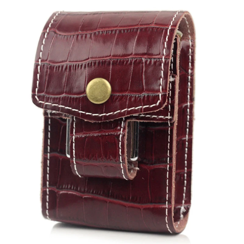 Портмоне для сигарет с карманом на молнии, кошелек, портмоне для сигарет из натуральной кожи