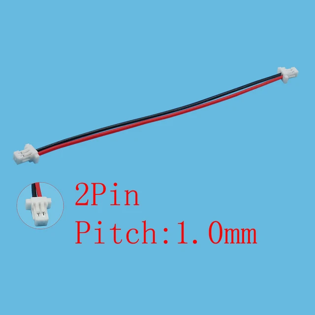 OULAIDA 10Pcs JST SH1.0 1.0mm Female to Female Jack Wire Cable Connector Double Plug JST 1.0mm 2Pin-8 Pin Connector 28AWG 10CM