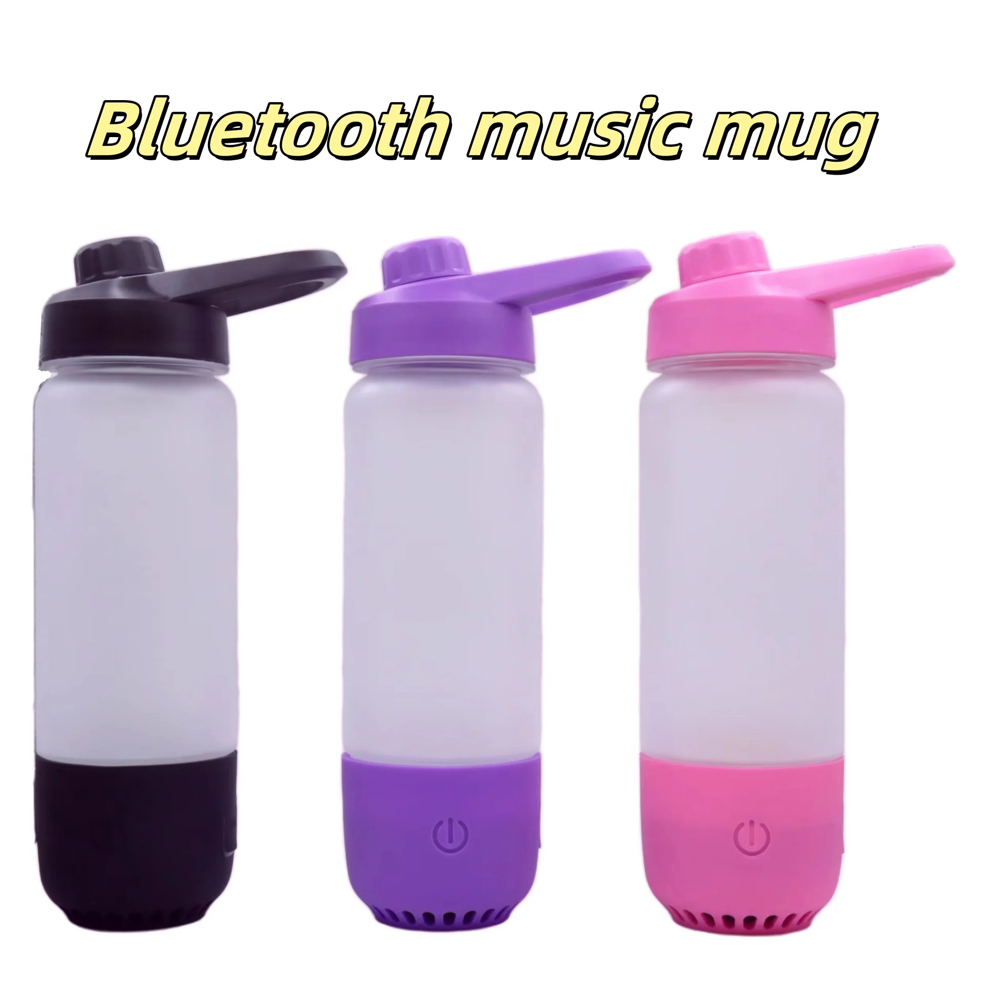 560ml Multifunctional Smart Sports Water Cup Outdoor Bluetooth Audio Light Kettle Direct Drinking for Adults