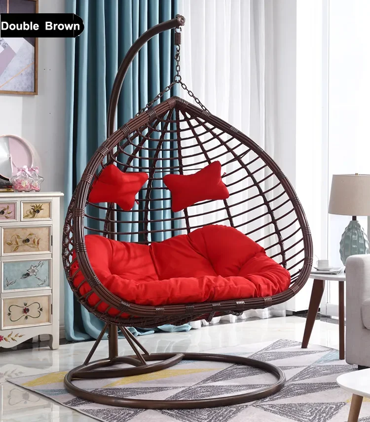Wholesale Cheap Swing Egg Chair  Indoor Hanging Swing Chair With Cushion For Garden Terrace Resort