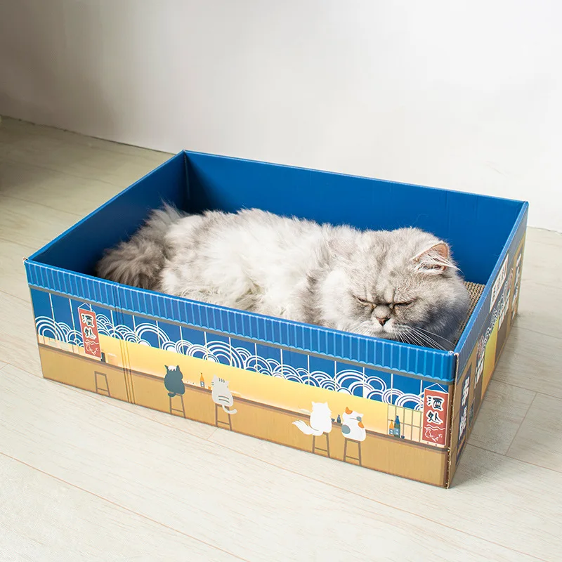 The new sake house cat scratching board wear-resistant corrugated paper pet