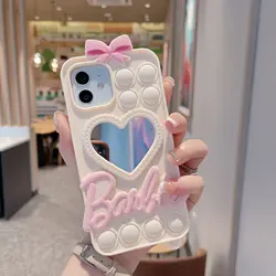 Lovely Protective Case Soft Women Girl Mirror Phone Case for iPhone 11 11 Pro Max Barbie