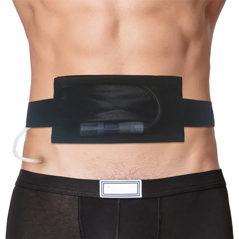 Breathable Peritoneal Dialysis Belt with Mesh Pocket PD Catheter Holder Accessories Secure Transfer Set Peg