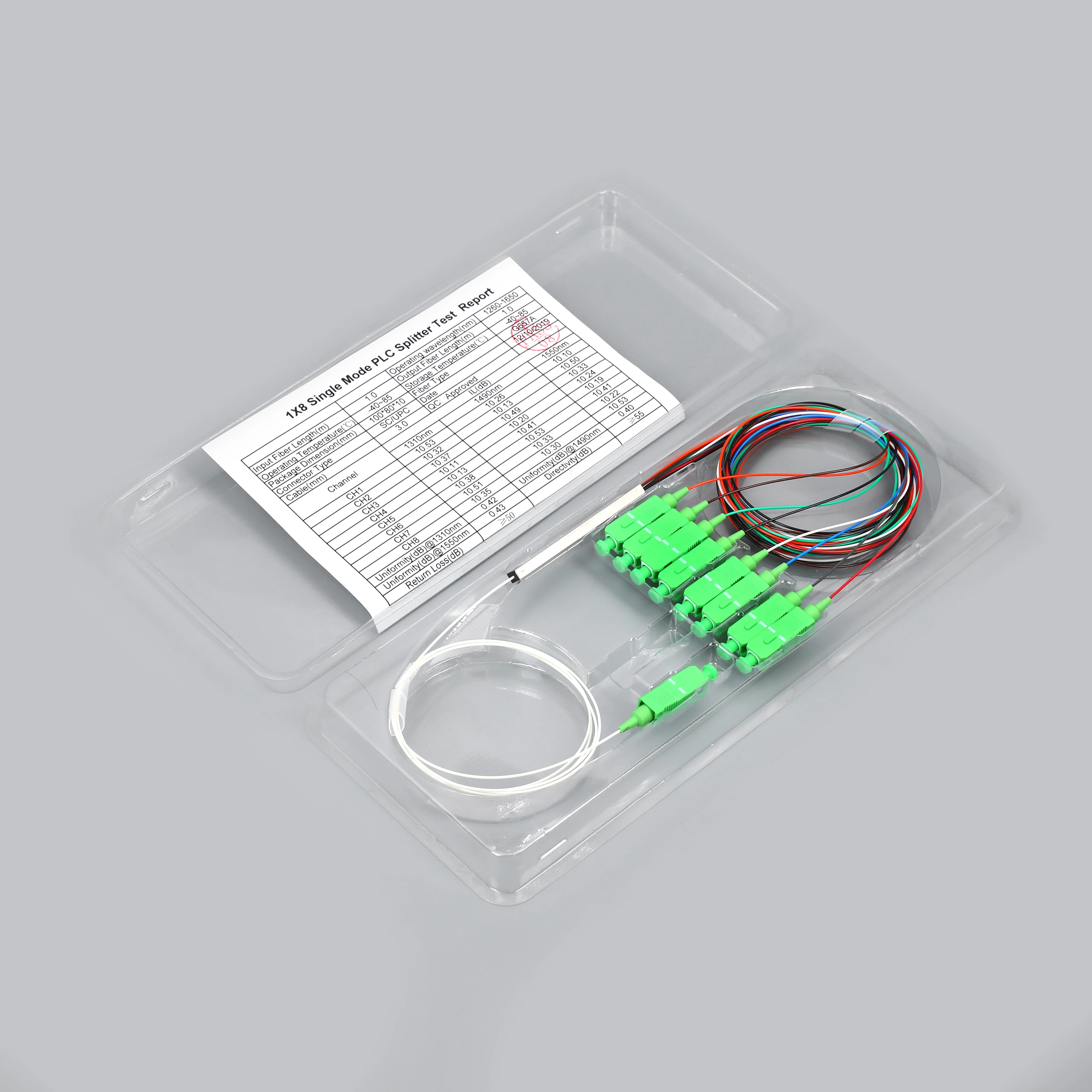 Chinese Factory Price SC UPC PLC 1/161/8 UPC APC  Fiber Optic Splitter With High Quality