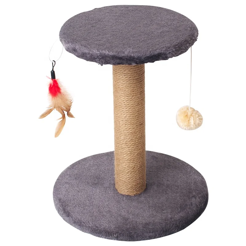 Wholesale Basics Cat Tree Activity Tower with Scratching Posts with Hanging Ball and Plush Mouse Toy