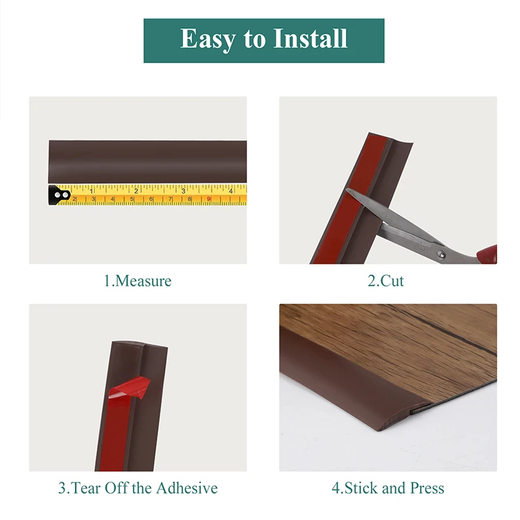 Peel and Stick Floor Joining Strip Suitable for Threshold
