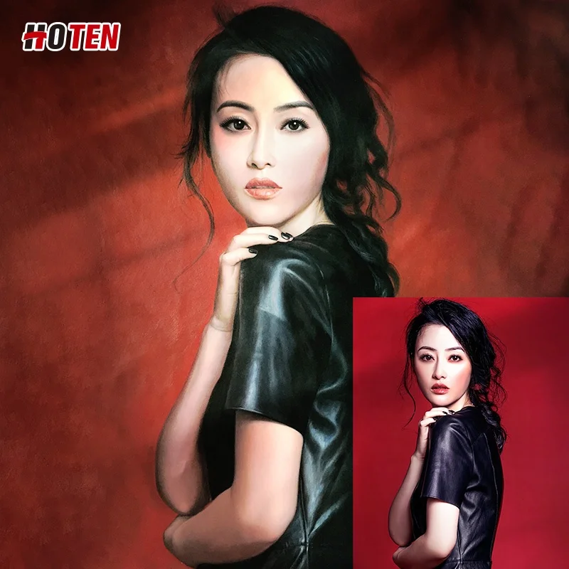 home goods hand painted oil painting art reproduction abstract canvas portrait figure palette knife custom painting