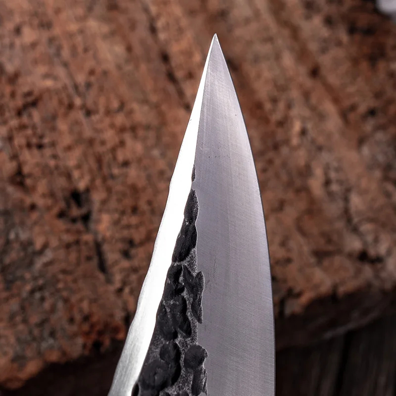 Ручной кованые 6 дюймовый поварской нож для резки мяса из нержавеющей стали мясника