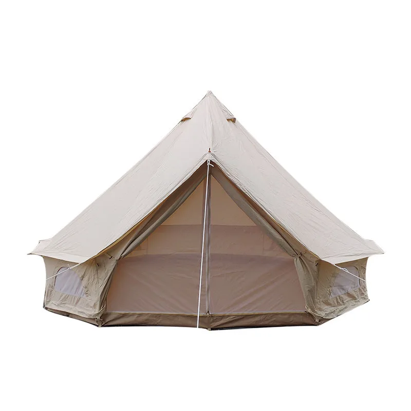 Cotton Tent Camp 1-2 Person Large Area Light Luxury Outdoor Camping Tourism Self-driving Yurt Large Waterproof Sun Shelter