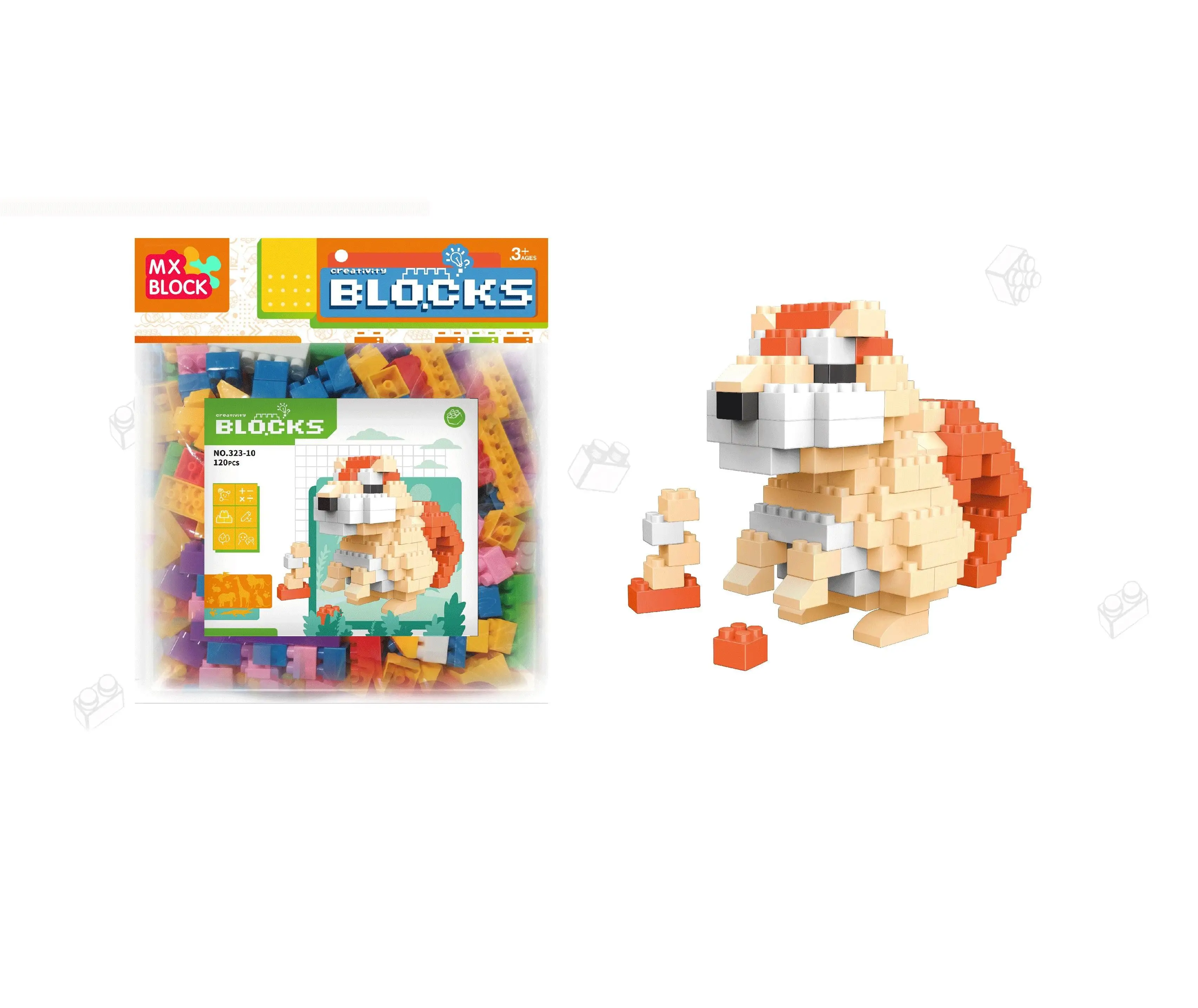 112pcs simple pack kids blocks small MOQ toy