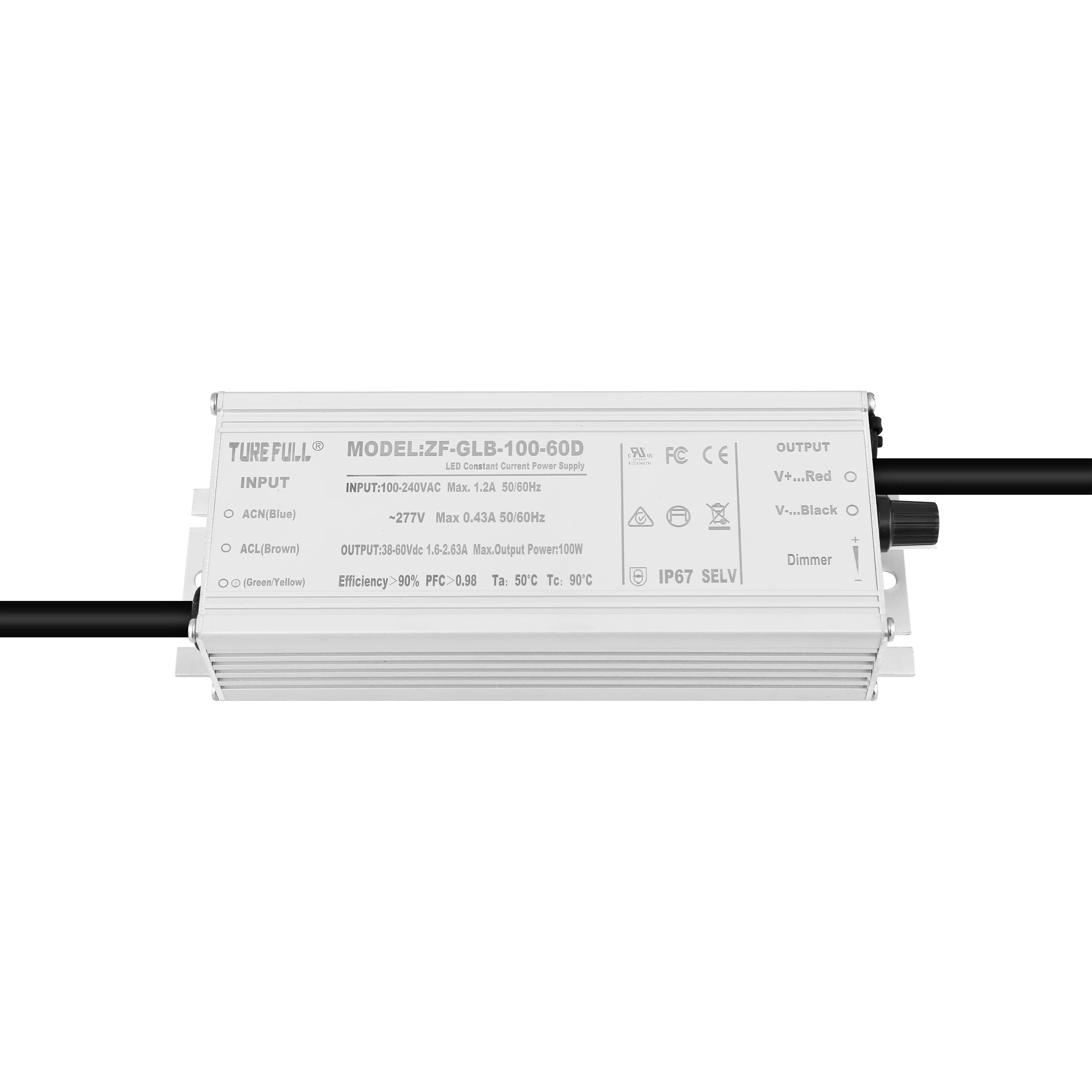 100W 150W 200W 240W 320W 400W 480W 720W Waterproof 0-10V Knob Dimmable LED Driver Power Supply Network Port Hot Sale Easy to Use