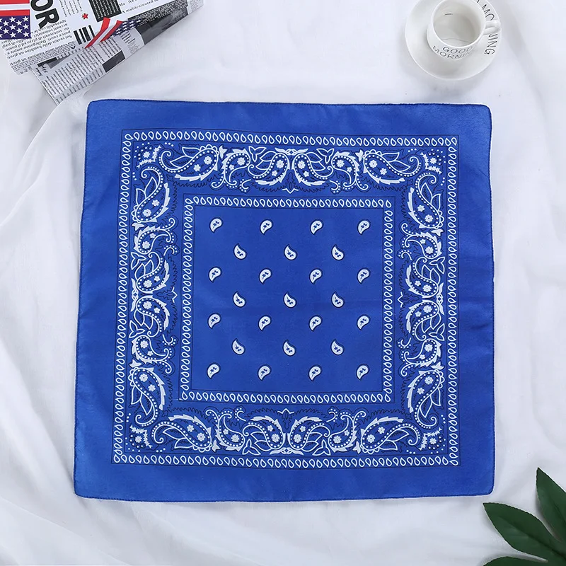 Bandanas Headband Handkerchiefs Paisley Cowboy Scarf Square 100% Cotton Novelty Women Silk Good Shawls 1 Pc / Polybag Can Offer
