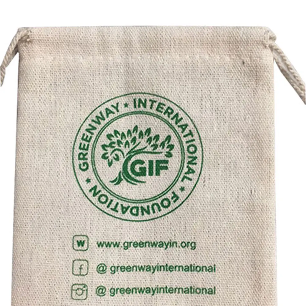 Durable using pink mini jute cotton linen drawstring gift bags pouch burlap custom logo for jewelry coffee