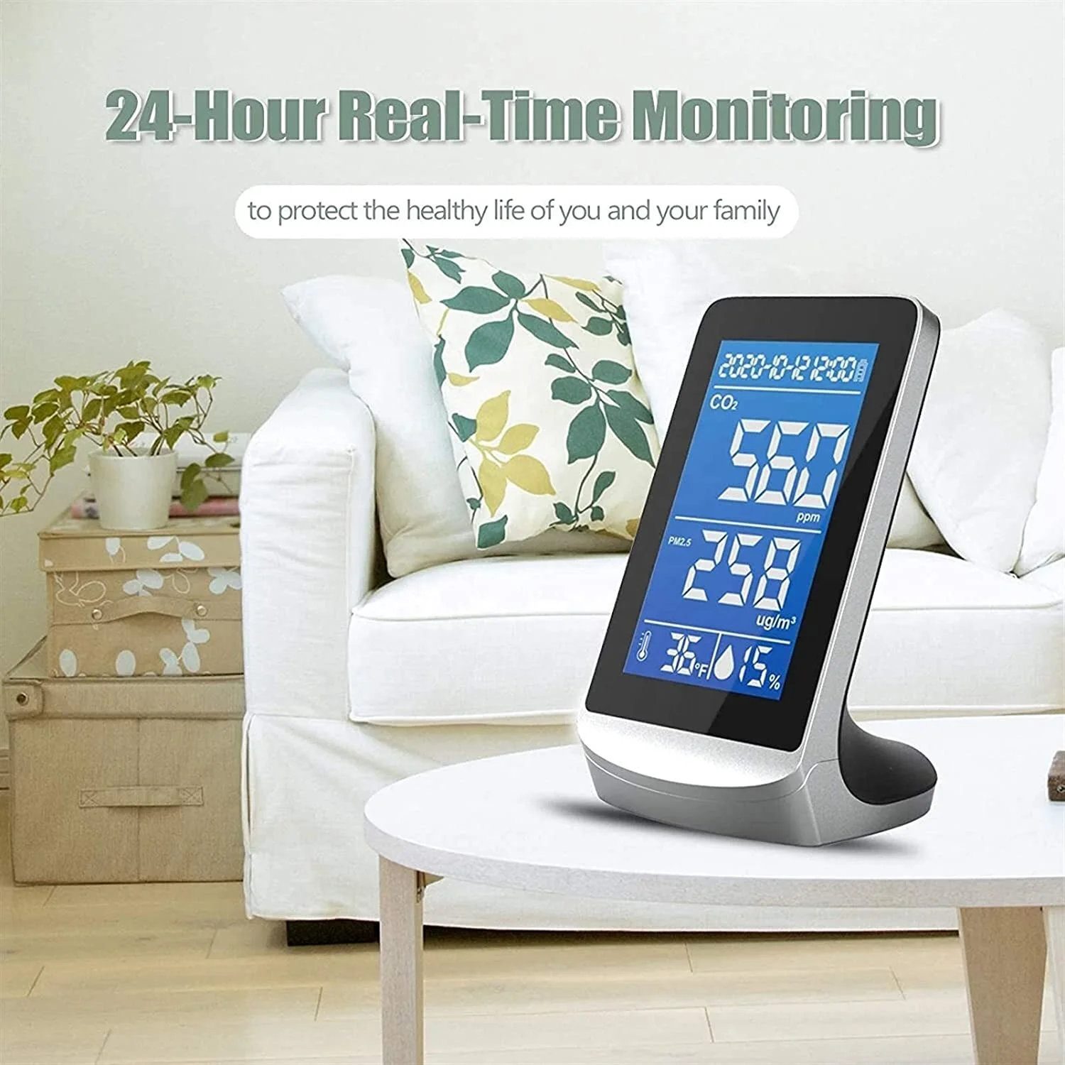 Portable Air Quality Monitoring Infrared Sensor Carbon Dioxide Gas co2 Detector Co2 Meter CO2 Monitor sensor