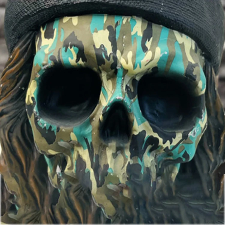 Wholesale Handmade Customized Halloween Home Decorative Poly Resin Skulls Decoration