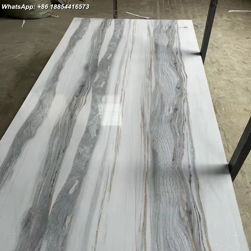 PVC Marble Sheet tv wall decoration board Bamboo charcoal WPC PVC foam wall Panel