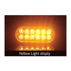 IP67 Blue Red Emergency Strobe Flashing Grille 24V Warning Led Light