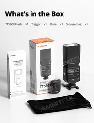Godox TT560II Thinklite Camera Flash with Build-in 433MHz Wireless Signal for Canon Nikon Sony Pentax Fuji Olympus DSLR Camera