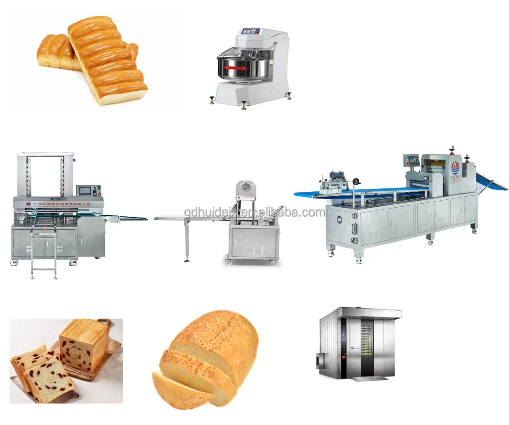 Huide fully automatic industrial bread machine bread automatic production line toast loaf pate bread making machine