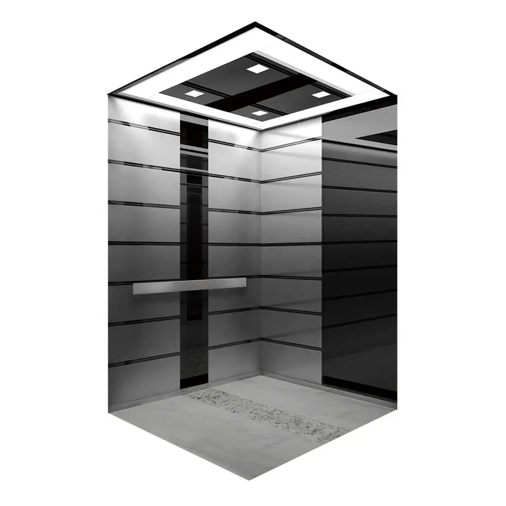 Luxury Passenger Elevator Cabin 250kg/320kg/400kg Two Side Opening Cabin for Residential lift