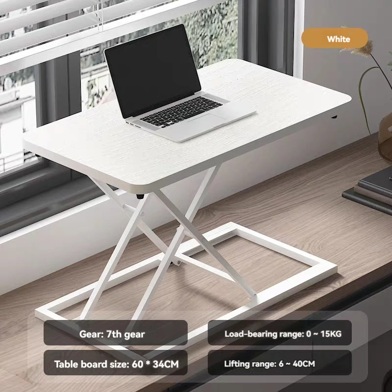 2024 Youtai Wholesale Minimalist Adjustable Height Laptop Table  Spring Computer Desk Folding Computer Table