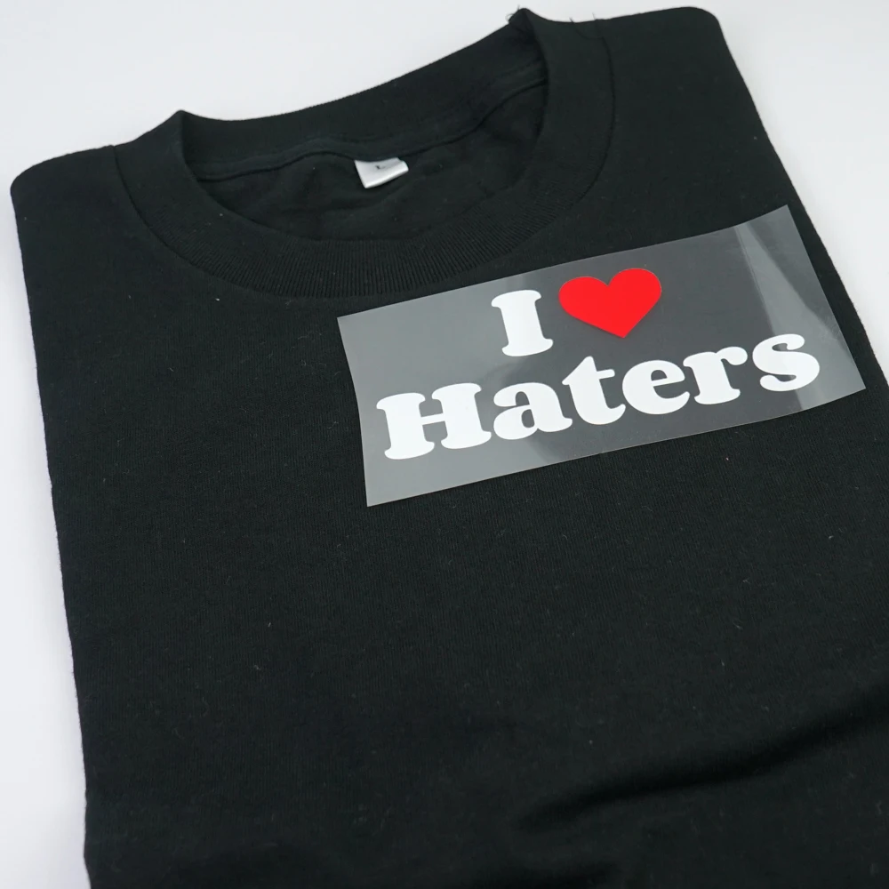 plastisol custom clothing heat transfer garment label vinyl for clothing