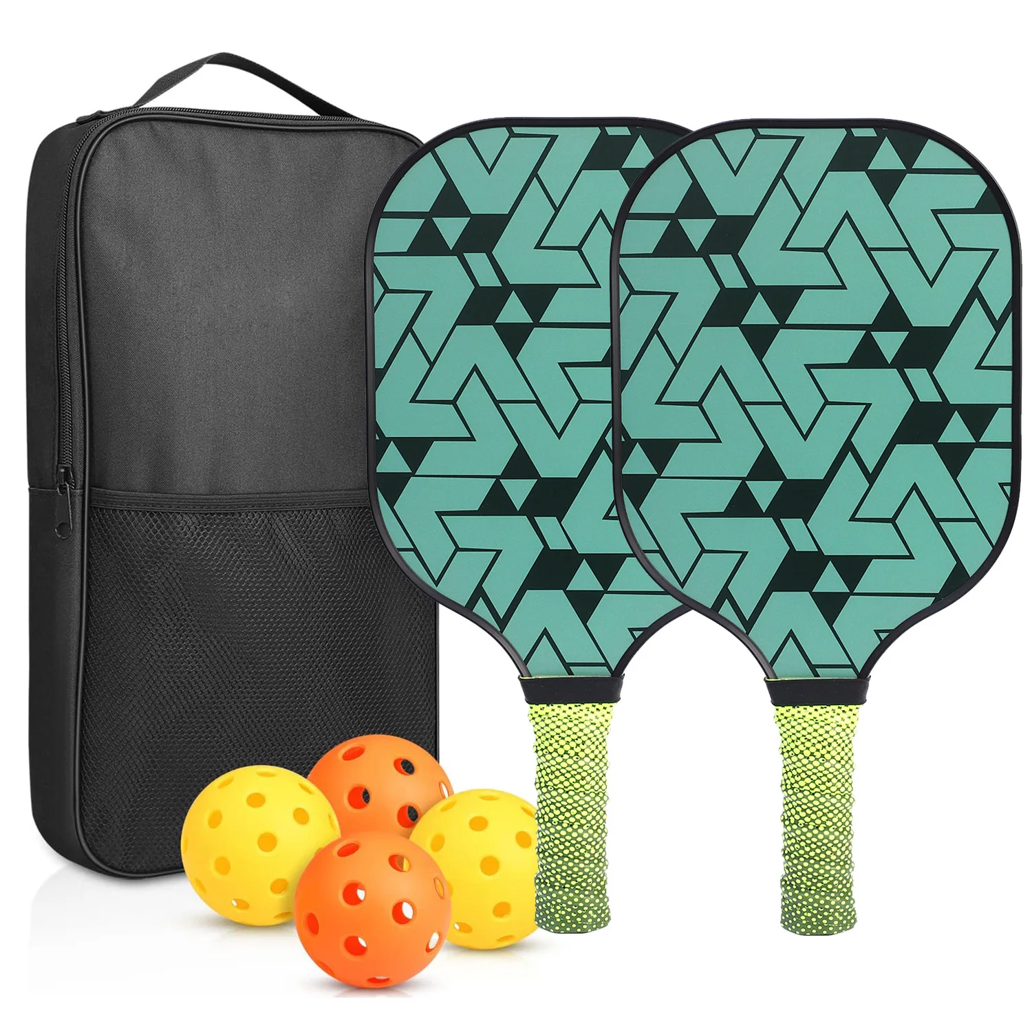 Professional Lightweight Honeycomb Graphite Carbon Pickleball Paddle Racket Set of 2 Pickleball Paddle 4 Pickle Ball