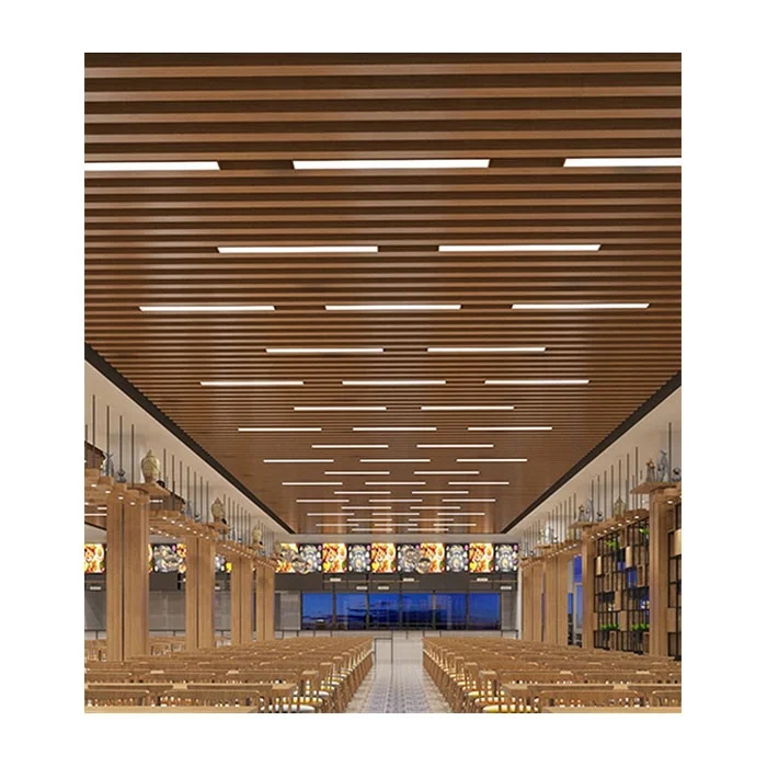 Factory Price Panel Baffle Suspended Ceiling U Shape Ceiling Indoor Modern Restaurant Ceiling
