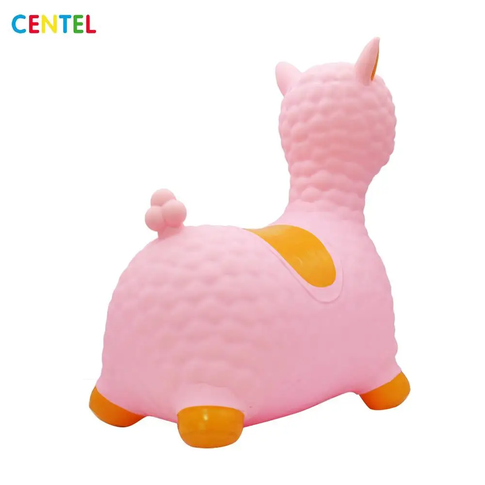 
New Arrival PVC Inflatable Lama Toy Ride Animal Toy Cute Jumping Toy 