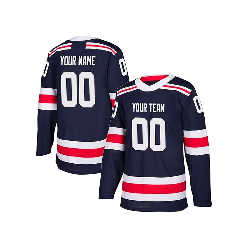 Factory Price Wholesale Youth Hockey Jersey Custom Team Name Logo Number Sublimation Quick Dry Printing Custom Lacrosse Jersey