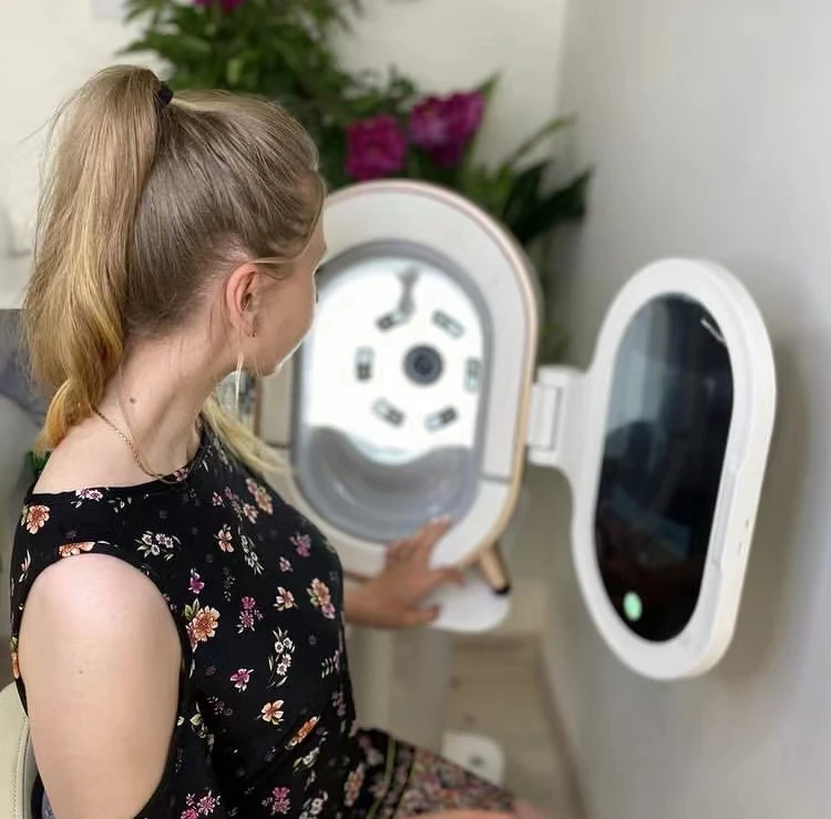 Hottest 3d skin scanner portable skin analyzer machine facial skin analysis