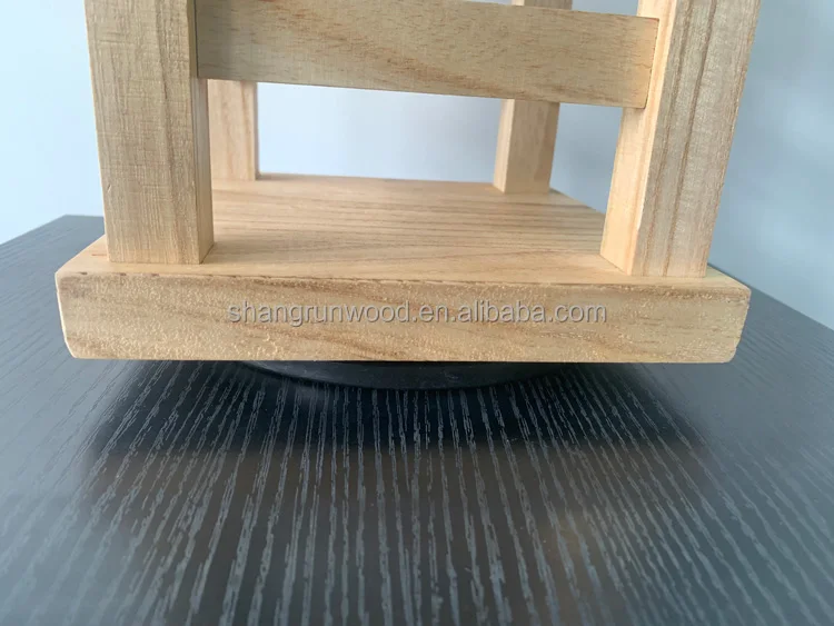 Factory Direct Wholesale Storage Rotating Jewelry Wooden Bracelet Display Stand