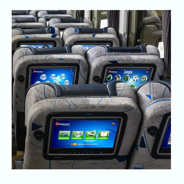 Ltime 10.1 Inch Seat Back android IPS monitor for Bus VOD entertainment system  with wifi headrest LCD tft touch screen