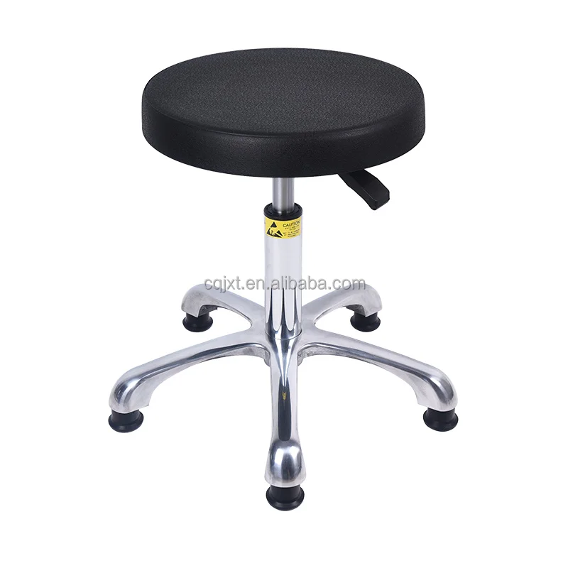Esd Chair Adjustable Pu Leather Antistatic Cleanroom Chair With Foot Rest Commercial Furniture Laboratory