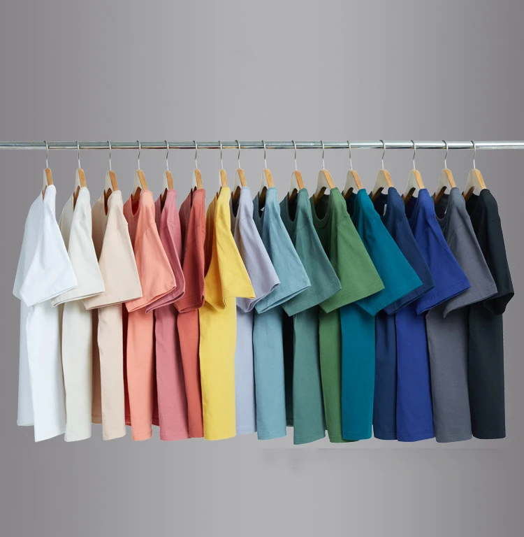 2021 New Style Custom Logo Design Short Sleeve T-Shirt, Comfortable Breathable Thick Casual Plain Men Blank T-Shirt